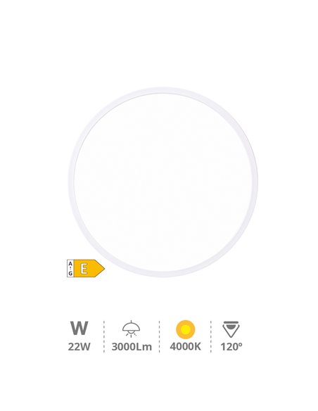Plafón techo LED Melun 22W 4000K