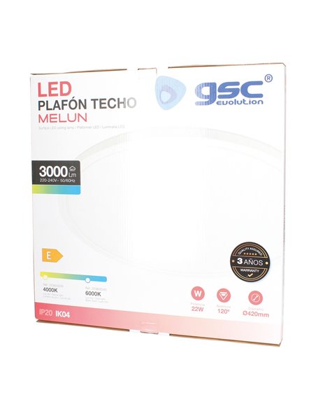 Plafón techo LED Melun 22W 4000K