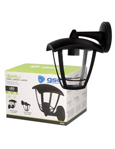 Farol de jardín brazo arriba Serie Barli E27 Negro 2