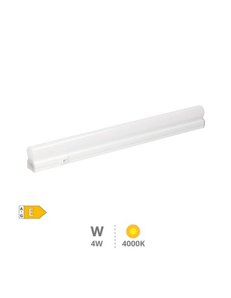 Regleta LED electrónica T5 310mm 4W 4200K
