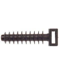 Taco Fijación Brida Nylon Negro 8 mm. (Bolsa 100 Unidades)