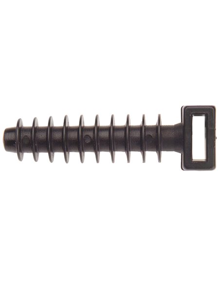 Taco Fijación Brida Nylon Negro 8 mm. (Bolsa 100 Unidades)