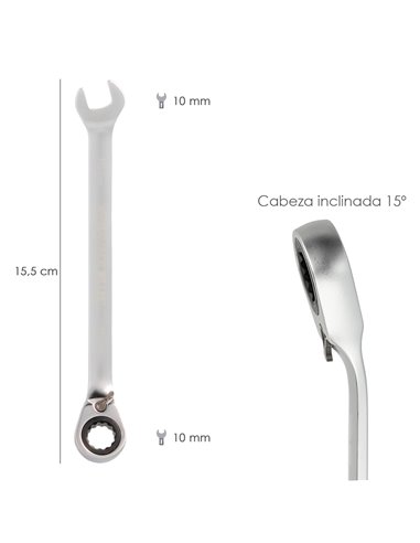 Llave Combinada Con Carraca 10 mm. DIN 3113