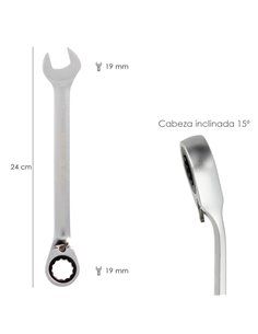 Llave Combinada Con Carraca 19 mm. DIN 3113 2