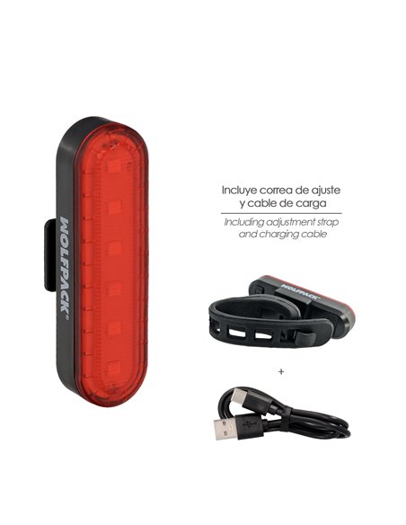 Luz traseira LED para bicicleta/scooter - 100 lúmens e 4 modos