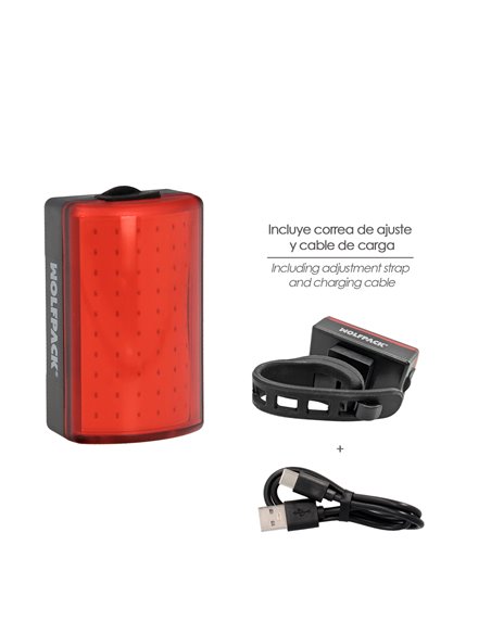 Luz Led Trasera Para Bicicleta / Patinete 120 Lumenes (8 Modos) Bateria Recargable USB