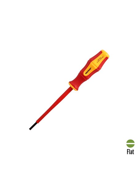 Chave de fenda plana isolada com certificação VDE 1.000 V - 0,6 x Ø 3,0 x 100 mm