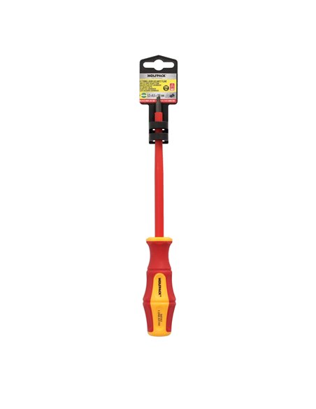 Chave de fenda plana isolada com certificação VDE 1.000 V - 1,2 x Ø 6,5 x 150 mm