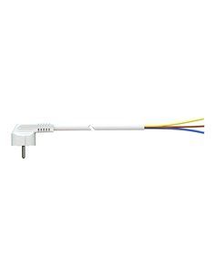 Cable con clavija schuko 5m 3x1,5mm 4,8mm 16a 250v t/tl blanco. solera 7000/5.