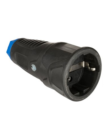 Base Aérea Borracha 16A 250V t/tl IP20 4.8mm Preto Solera 17