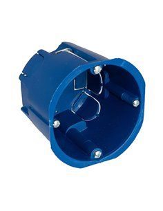 Caja universal para mecanismos en tabique hueco. azul. solera 5625a.