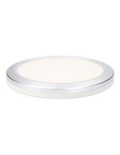 Downlight ajustable led superficie/empotrar 20w 2.050lm marco cromo.3 temperaturas de luz. edm 2