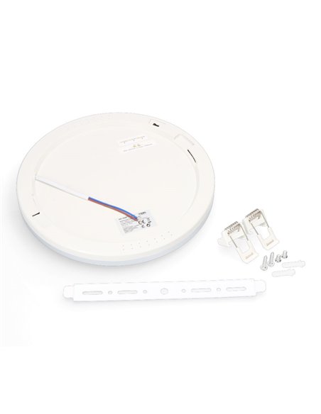 Downlight ajustable led superficie/empotrar 20w 2.050lm marco cromo.3 temperaturas de luz. edm