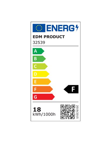 Aplique superficie circular led 18w 1820lm 4000k ø33x7,3cm efecto madera edm
