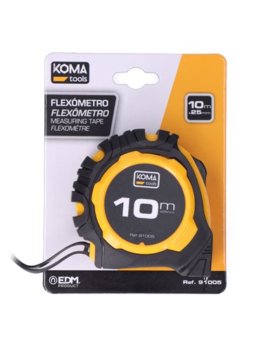 Flexometro 10m x 25mm abs standard koma tools