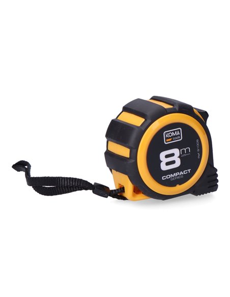 Flexometro 8m x 25mm abs compact koma tools