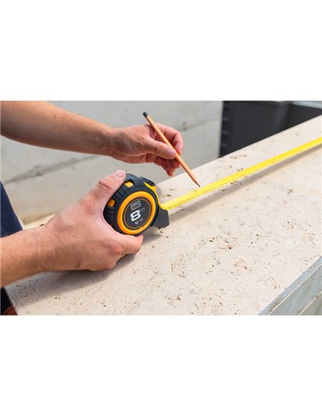 Flexometro 8m x 25mm abs magnet koma tools