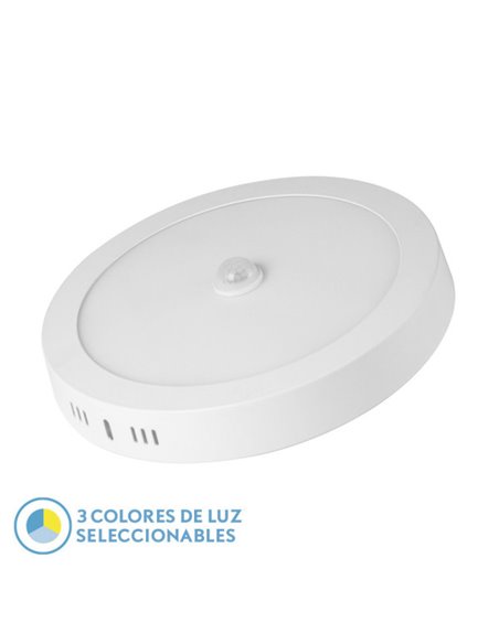 Downlight LED de superfície Jade 18w branco 1620lm redondo com sensor