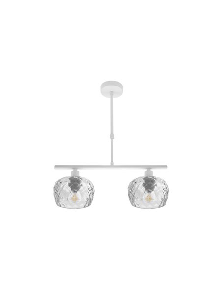 Estela Candeeiro 2 Luzes Branco 41x13 cm