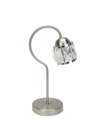 Sobremesa Noble 1xe14 Niquel/cromo 35x13x20 Cm