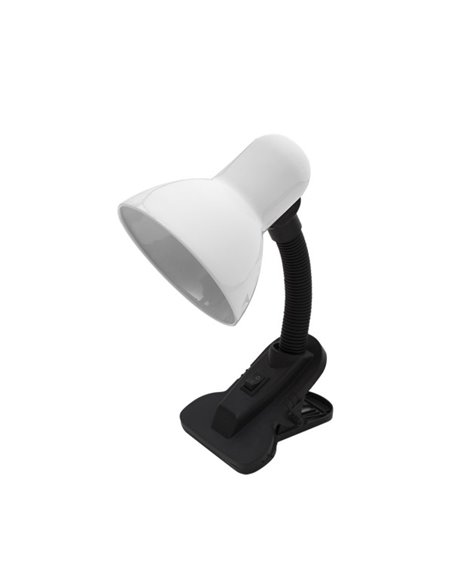 Flexos Yezco 1xe27 Blanco Fijacion c/pinza Flexible Orientable 26x11,5x12 Cm