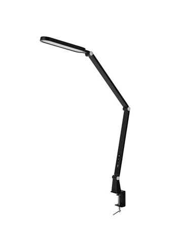 Flexo Conecta 13W 1100lm Preto Touch Clamp Memória 75x55x40cm