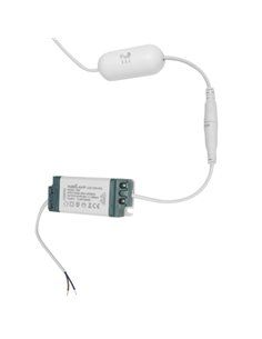 Downlight Superf.jade 18w 3000k-4000k-6500k Blanco 1620lm Redondo C/sensor Movimiento Crepuscular 3x22x22 Cm 2