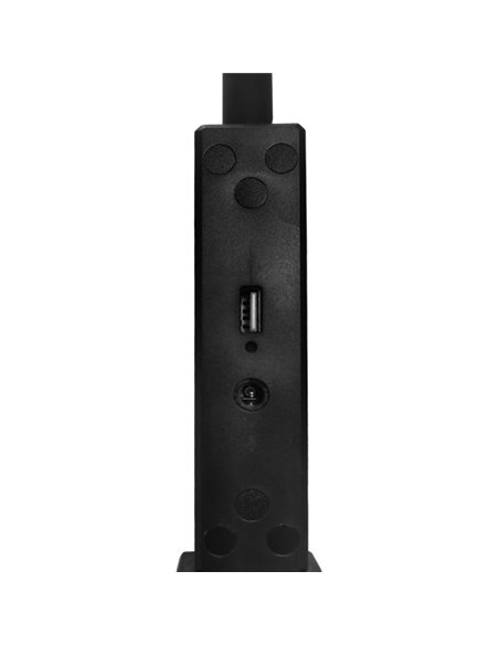 Flexo Pandeo 7w 3000-4500-6000k Negro 595lm Usb  Tactil,memoria,int.regulable 62x17,5x17,5cm