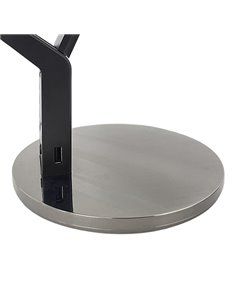 Flexo Goya Niquel/negro 8w 590lm 3000k, 4000k, 6500k Regulable Intensidad Puerto USB Tactil 40,4x17,1x31,6 Cm 2