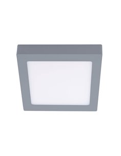 Downlight LED Superficie Novo 20W Cuadrado Gris 3000K