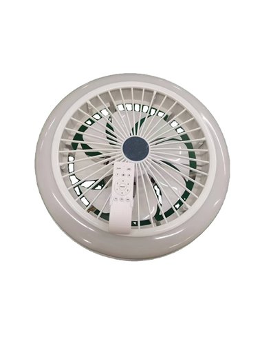 Ventilador LED Dimmable Iris DC 450 36W 3CCT RGB con altavoz