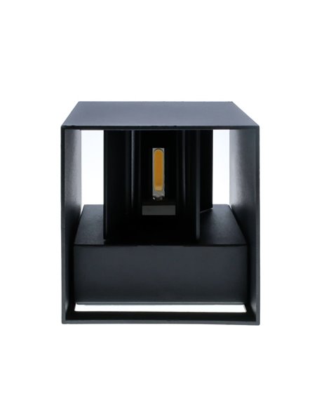Aplique IP54 Open LED 2x5W 4000K Antracita