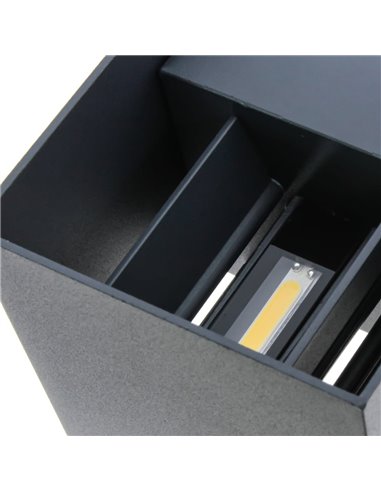 Aplicar IP54 Open LED 2x5W 4000K Antracite