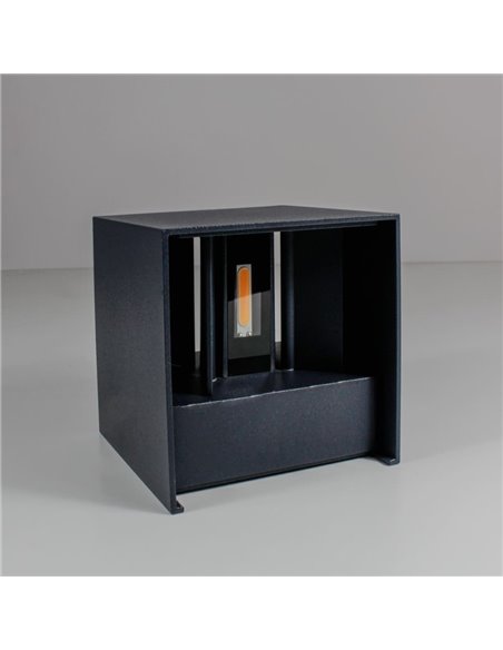 Aplicar IP54 Open LED 2x5W 4000K Antracite