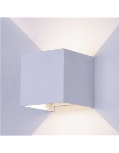 Aplique IP54 Open LED 2x5W 4000K Blanco