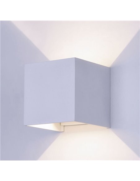 Aplique IP54 Open LED 2x5W 4000K Blanco