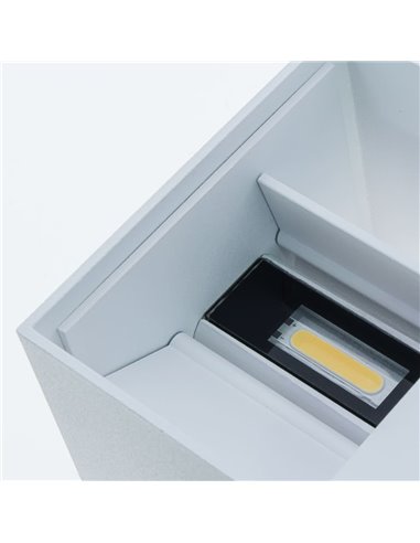 Aplique IP54 Open LED 2x5W 4000K Blanco