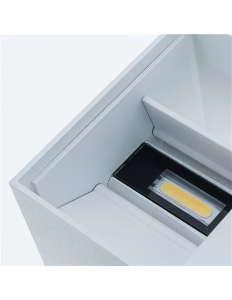 Aplique IP54 Open LED 2x5W 4000K Blanco