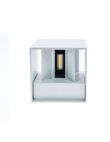 Aplique IP54 Open LED 2x5W 4000K Blanco