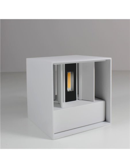 Aplique IP54 Open LED 2x5W 4000K Blanco