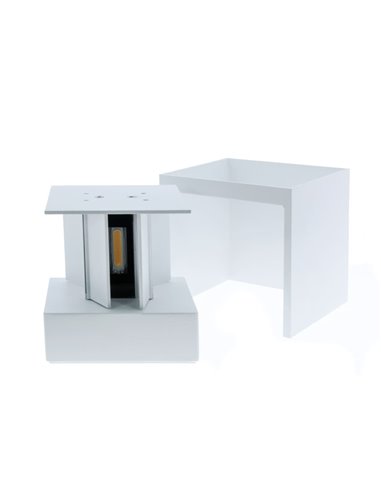Aplique IP54 Open LED 2x5W 4000K Blanco