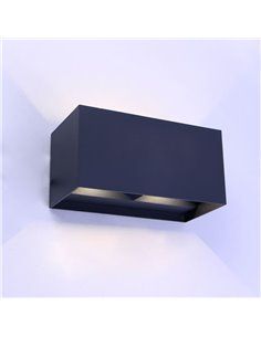 IP54 Open Plus Candeeiro de Parede Antracite LED 4x5W 4000K 2