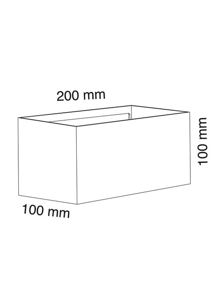 Aplique IP54 Open Plus LED 4x5W 4000K Antracita