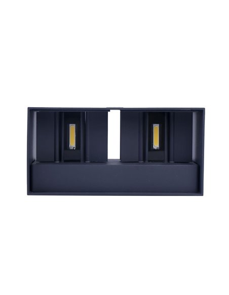 Aplique IP54 Open Plus LED 4x5W 4000K Antracita