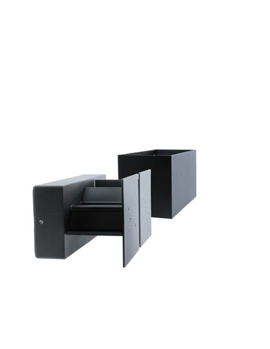 Aplique IP54 Open Plus LED 4x5W 4000K Antracita