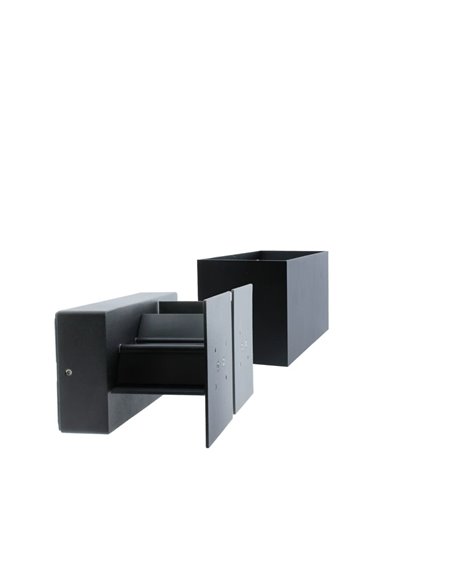 Aplique IP54 Open Plus LED 4x5W 4000K Antracita