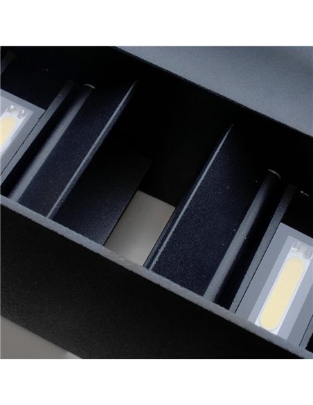 Aplique IP54 Open Plus LED 4x5W 4000K Antracita
