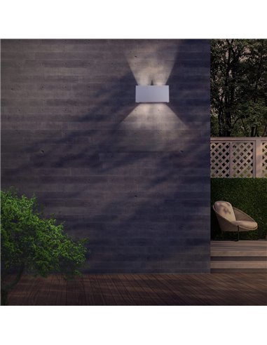 Aplique IP54 Open Plus LED 4x5W 4000K branco