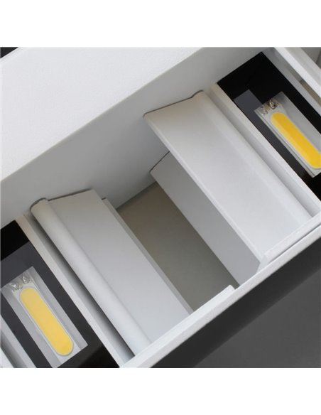 Aplique IP54 Open Plus LED 4x5W 4000K branco