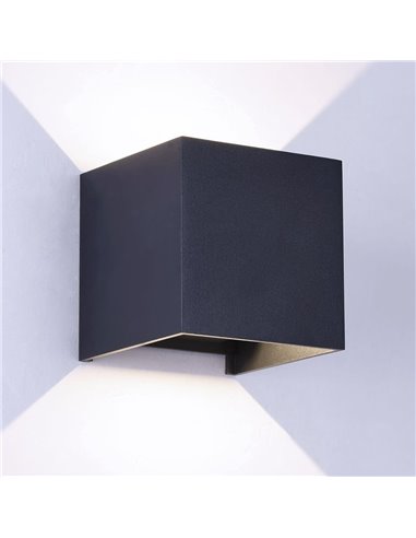 Aplique SMART IP54 Open LED 2x5W Antracita